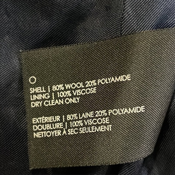 Club Monaco Navy Blue Wool Zipper Dress 2 - Picture 8 of 8